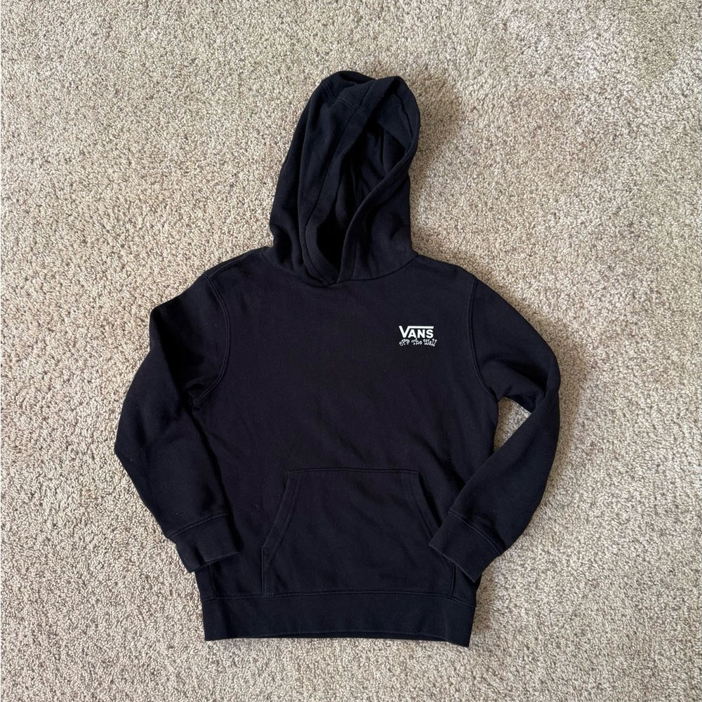 Vans Black Tee with White "Off The Wall" Logo